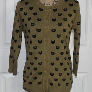 M AK  Sweaters cat cardigan